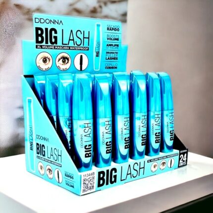Présentoir de 24 Mascaras noir BIG LASH - D'DONNA (0,95€ pièce)