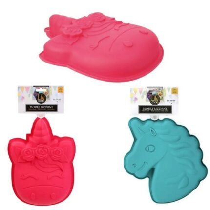 Pack de 6 (soit 3,50€ unité) Moules en Silicone Licorne