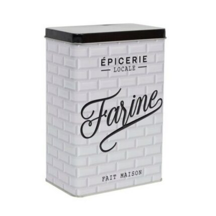 Pack de 6 (soit 2,10€ unité) Boîte à Farine en Métal