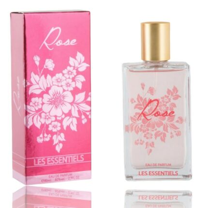 Lot de 3 (soit 3€ pièce) : Eau de parfum premium Rose – Les essentiels – 80 ml
