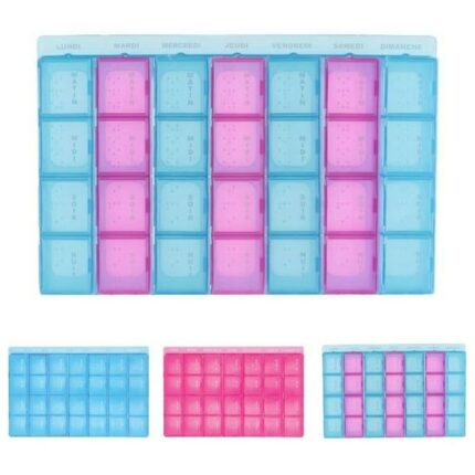 Lot de 6 : (soit 0.80€ l'unité) Piluliers