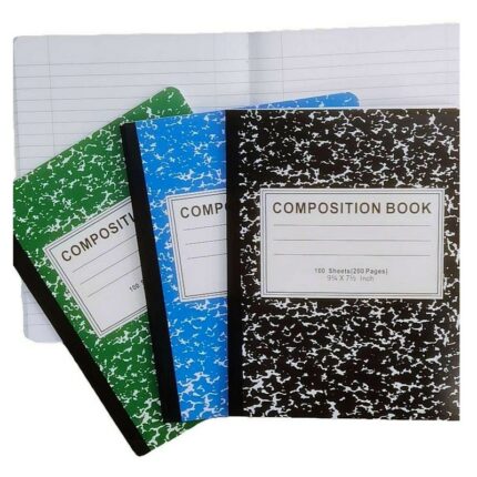 Lot de 6 cahiers colorés de 200 pages (0,91€ l'unité)