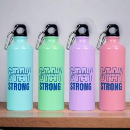 Lot de 12 bouteilles aluminium STAY STRONG 550ML (soit 3,22€ unité)