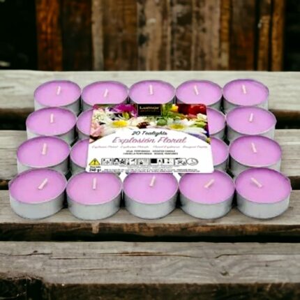 Lot de 12 paquets de 20 bougies (soit 2,64€ les 20) - Explosion florale