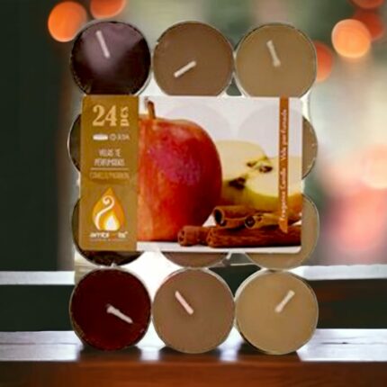 Lot de 6 paquets de 18 bougies (soit 2,08€ les 18) - Pomme cannelle