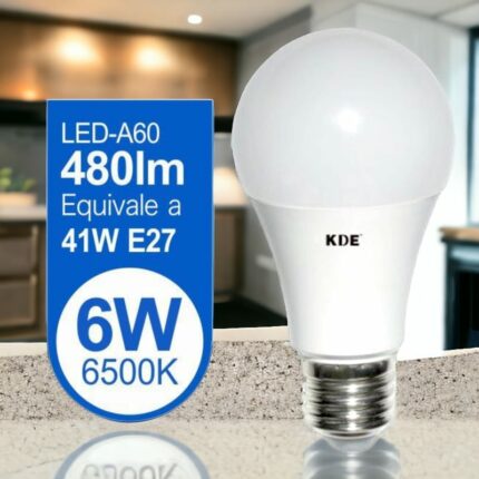 Pack de 10 ampoules 480lm LED 6W (soit 1,27€ pièce)