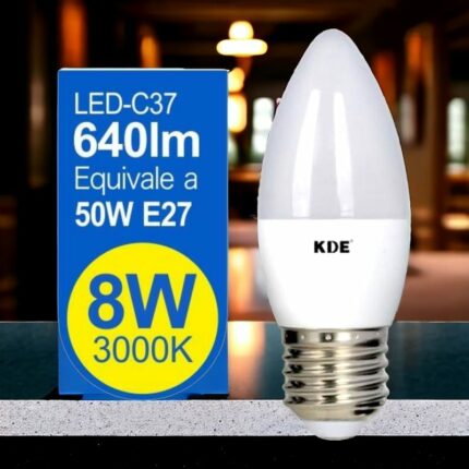 Pack de 10 ampoules 640lm LED 8W (soit 2,02€ pièce)