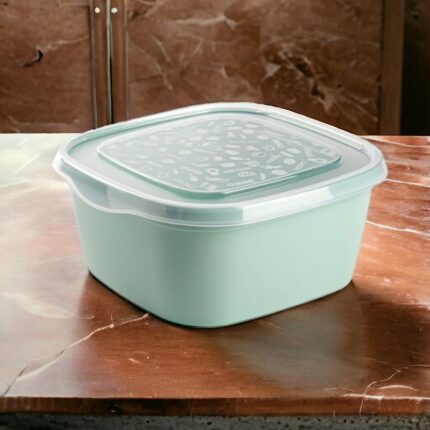 Pack de 12 (soit 1,68€ unité) : Boîte alimentaire Carrée 2,5L Pastel - Engagé pour la santé sans bisphénol A
