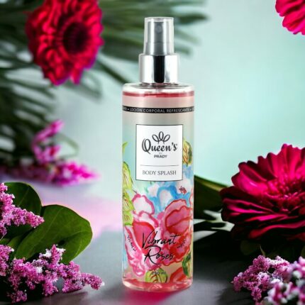 Lot de 4 (soit 1,90€ pièce) : Brume corporelle rafraichissante "VIBRANT ROSES" - Prady