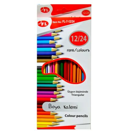 Lot de 6 paquets de 12 crayons couleurs (0,65€ le paquet)