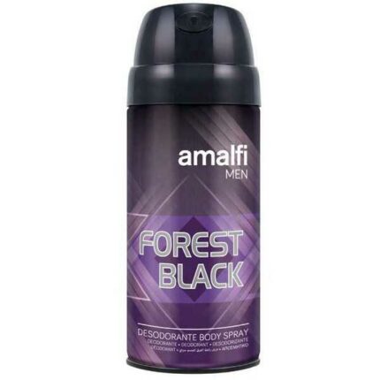 PACK DE 8 (soit 1.10€ pièce) : Déodorant FOREST BLACK homme Amalfi