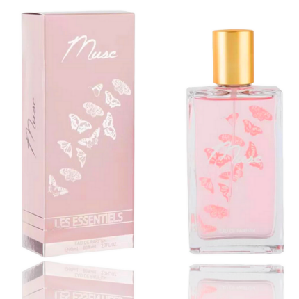 Lot de 3 (soit 3€ pièce) : Eau de parfum premium Musc – Les essentiels – 80 ml