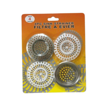 Lot de 12 (soit 0,78€ unité) Packs de 4 Filtres à Éviers