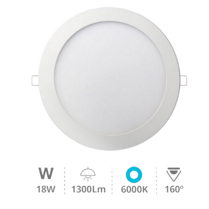 Pack de 3 (soit 7,15€ pièce) Downlight encastré LED 18W-6000K - Libertina
