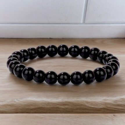 Ensemble de 30 (1,30€ unité) Bracelets en Pierre couleurs foncées - Mélange de Couleurs et Modèles Variés