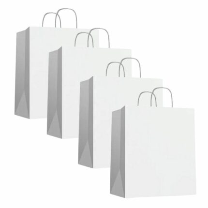 Lot de 12 Sacs Blancs en papier craft (soit 0,57€ l'unité) - Moyens