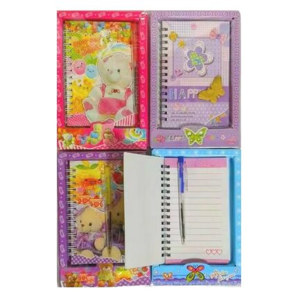 Lot de 6 paquets de 4 carnets et stylos (0,65€ le paquet)