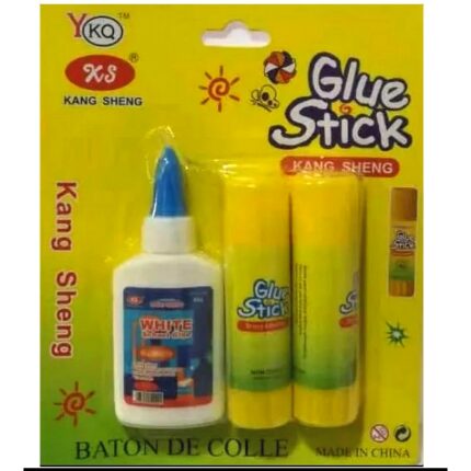 Lot de 6 paquets de 2 tubes de colle et 1 colle liquide (0,78€ le paquet)