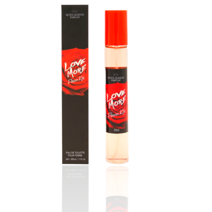 Lot de 20 (Soit 2€ pièce) : Eau de toilette générique femme Love More Flower Kiss - Reyes Queens 33ml