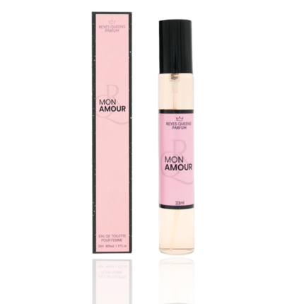 Lot de 3 (Soit 2,50€ pièce) : Eau de toilette générique femme Mon Amour - Reyes Queens 33ml