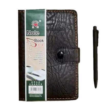 Lot de 6 carnets de note noir et stylo (0,78€ l'unité)