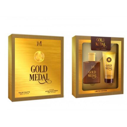 Coffret 2 pièces "GOLD METAL" Eau de parfum & Après rasage
