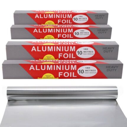 Lot de 6 (0,95€ unité) : Rouleau de papier d’aluminium épaissi "Qualité restaurant"