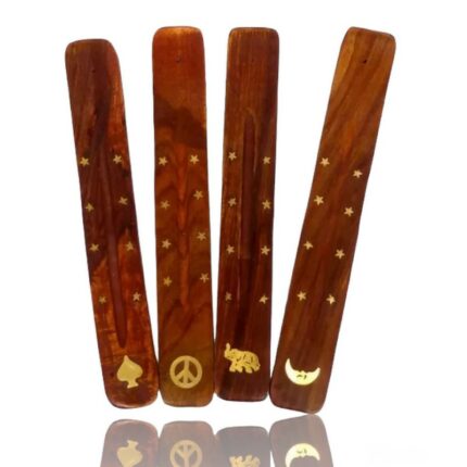 Lot de 12 (soit 1,18€ pièce) Porte-encens en bois