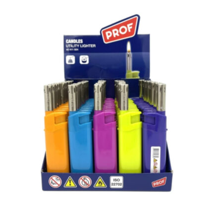 Lot de 50 Briquets allume-gaz colorés (0,65€ unité)