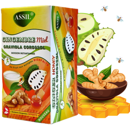 Thé Assil : Tisane au Gingembre, Miel et Graviosa Corossol