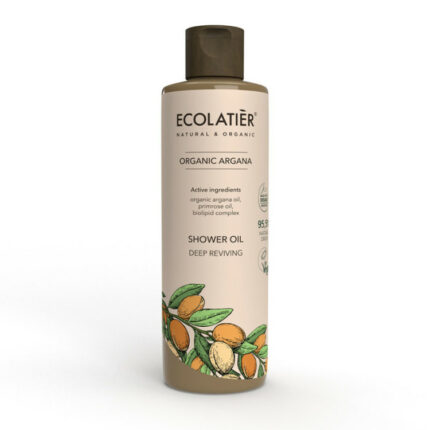 HUILE DE DOUCHE REVITALISANTE ARGAN BIO- Ecolatier, 250ml