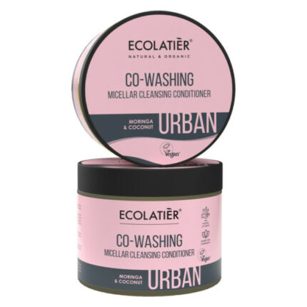APRÈS-SHAMPOING NETTOYANT MICELLAIRE AU MORINGA ET À LA NOIX DE COCO- Ecolatier, 380ml