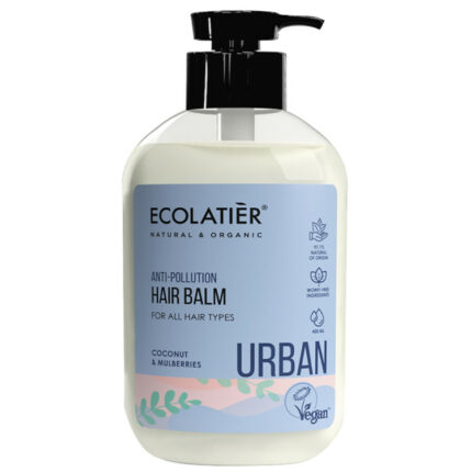 BAUME ANTI-POLLUTION POUR TOUS TYPES DE CHEVEUX - Ecolatier, 400ml
