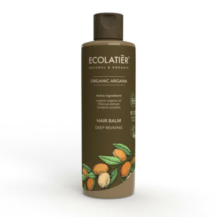 BAUME CAPILLAIRE REVITALISANT PROFOND À L'ARGAN BIO - Ecolatier, 250ml