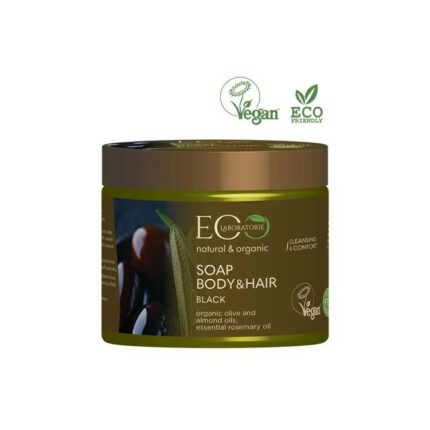 SAVON NOIR CHEVEUX ET CORPS - EO Laboratorie, 360ml