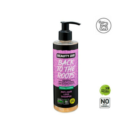 SHAMPOING ANTI-CHUTE - COMPLEXE VITAMINÉ, SAUGE ET ARNICA - Beauty Jar, 250ml