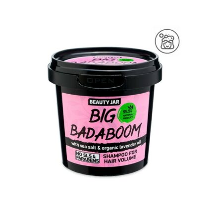 SHAMPOING VOLUME ÉPAIS - SEL MARIN ET LAVANDE - Beauty Jar, 150g