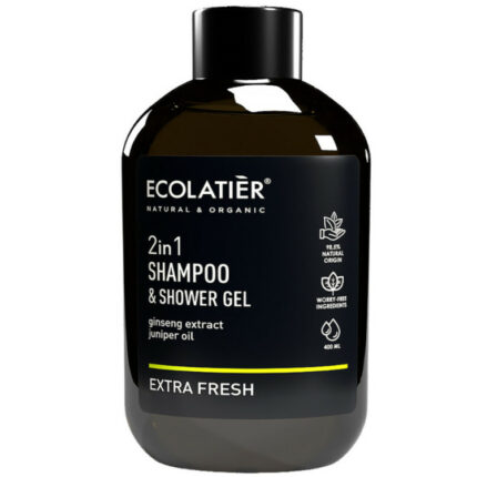 SHAMPOING ET GEL DOUCHE EXTRA FRAIS 2 EN 1 - Ecolatier, 400ml