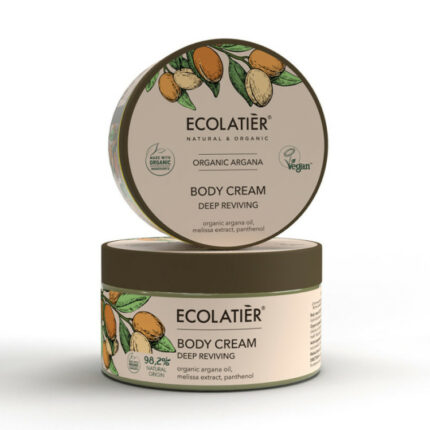 CRÈME CORPS REVITALISANTE À L'ARGAN BIO - Ecolatier, 250ml