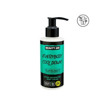 CRÈME CORPS ULTRA RAFRAÎCHISSANTE - MENTHOL ET MENTHE - Beauty Jar, 150ml