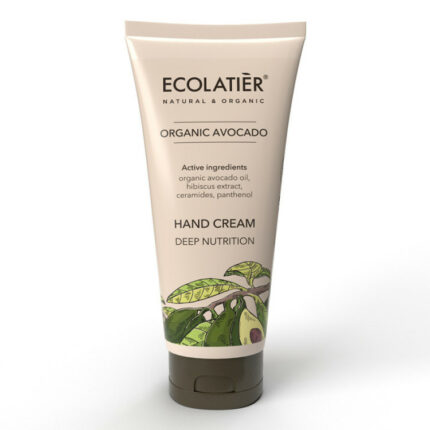 CRÈME POUR LES MAINS DEEP NUTRITION À L'AVOCAT BIOLOGIQUE - Ecolatier, 100ml