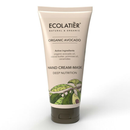 MASQUE-CRÈME MAINS DEEP NUTRITION À L'AVOCAT BIO - Ecolatier, 100ml