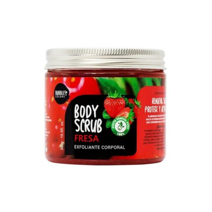 GOMMAGE CORPOREL ARTISANAL À LA FRAISE - Bubbles & Colors, 300g