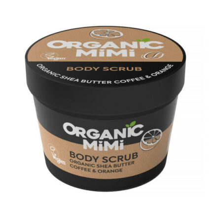 GOMMAGE CORPOREL AU CAFÉ ET À L'ORANGE - Organic Mimi, 120g
