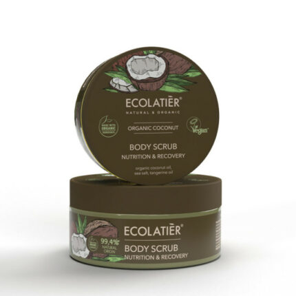 GOMMAGE CORPS NUTRITION ET RÉCUPÉRATION NOIX DE COCO BIO - Ecolatier, 300g