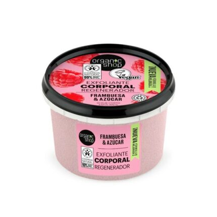 GOMMAGE CORPS RÉGÉNÉRANT FRAMBOISE - Organic Shop, 250ml