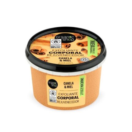 GOMMAGE CORPOREL RAJEUNISSANT À LA CANNELLE - Organic Shop, 250ml