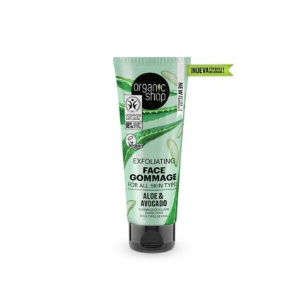 GOMMAGE VISAGE - ALOÈS ET AVOCAT - Organic Shop, 75ml