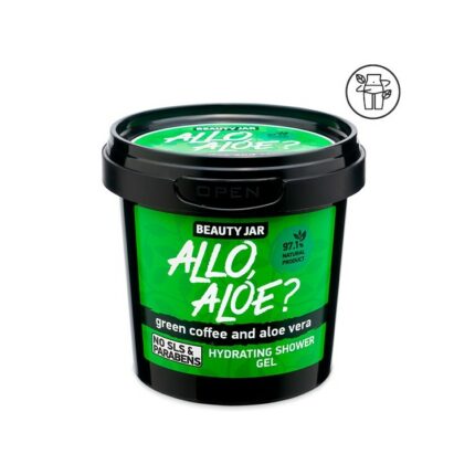 GEL DOUCHE HYDRATANT - ALOE VERA ET CAFÉ VERT - Beauty Jar, 150g