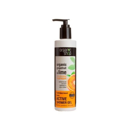 GEL DOUCHE REVIGORANT PAMPLEMOUSSE ET CITRON VERT - Organic Shop, 280ml